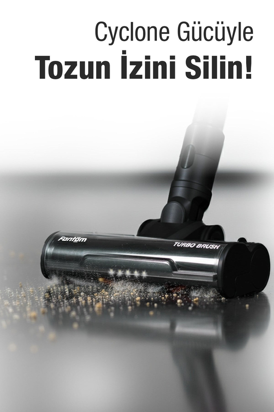 Fantom P6100 Plus Elektrikli Dikey Süpürge Siyah