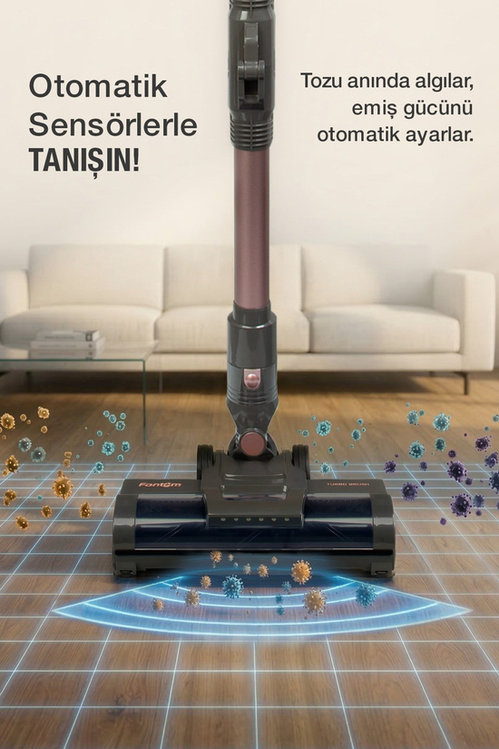 Fantom Quantum P2050 Antrasit Şarjlı Süpürge