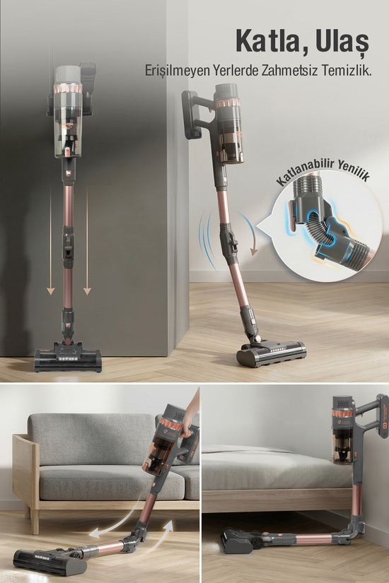 Fantom Quantum P2050 Antrasit Şarjlı Süpürge