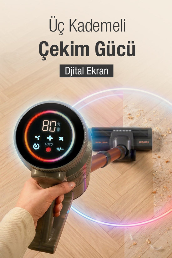 Fantom Quantum P2050 Antrasit Şarjlı Süpürge