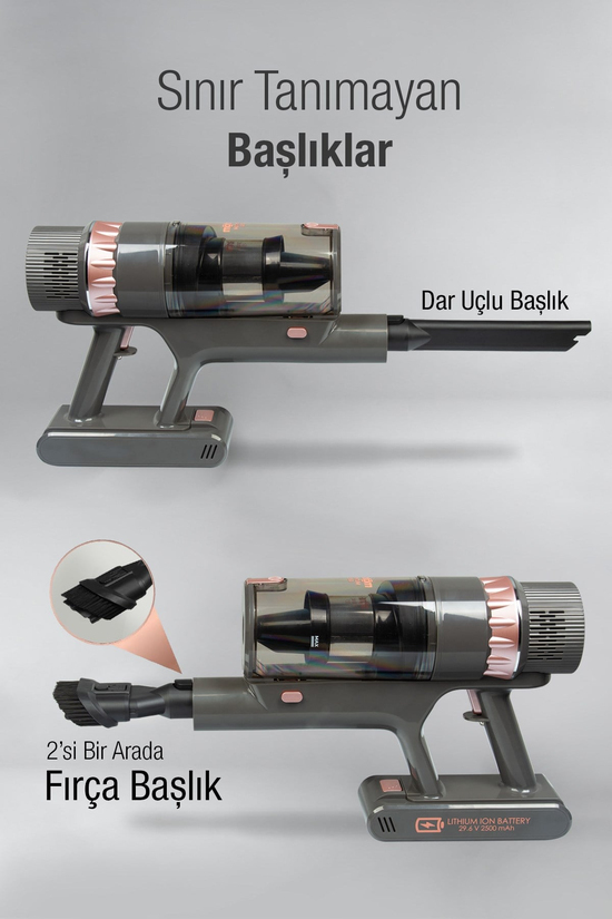 Fantom Quantum P2050 Antrasit Şarjlı Süpürge