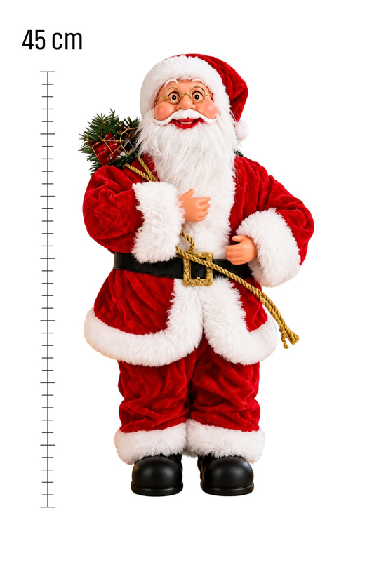 Fenerli Noel Baba Yılbaşı Süs Yeni Yıl Dekor Süs 45 cm