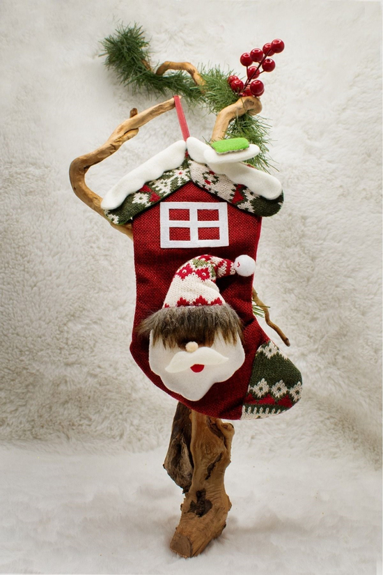 Lüx Noel Çorap Yılbaşı Süsü 25*15cm