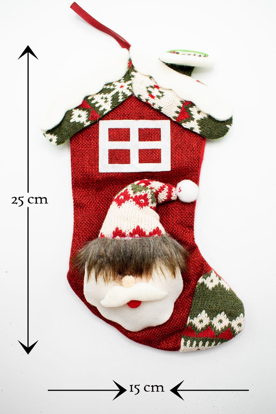 Lüx Noel Çorap Yılbaşı Süsü 25*15cm