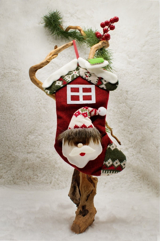 Lüx Noel Çorap Yılbaşı Süsü 25*15cm
