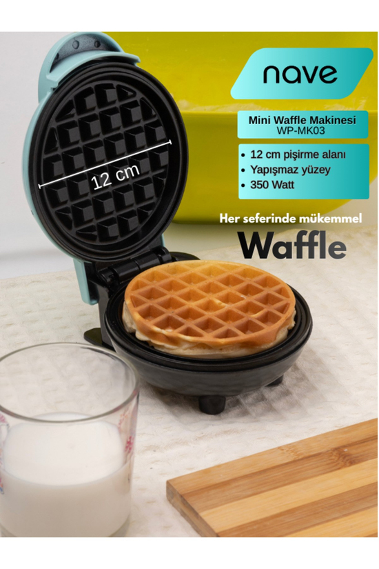 NAVE WP-MK03 WAFFLE MAKİNESİ TURKUAZ