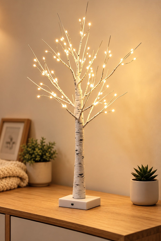 Premium Collection Fiora Led Işıklı Dekoratif Ağaç 60 cm