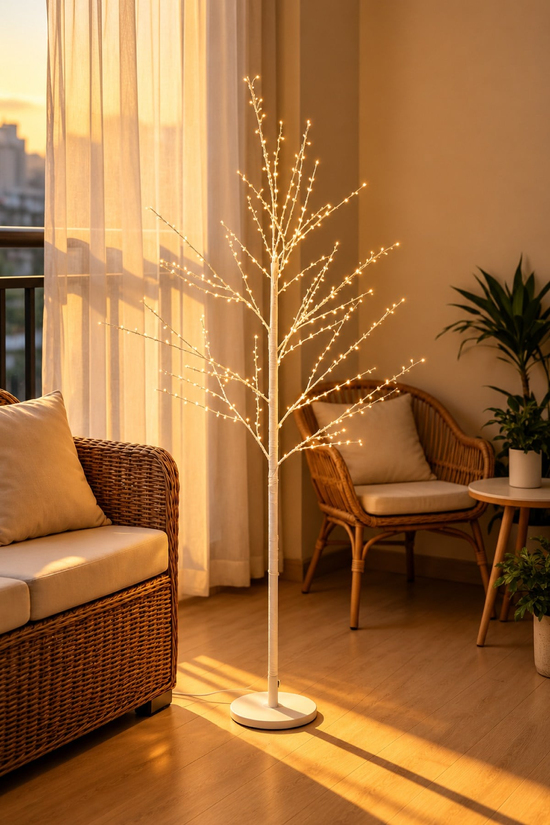 Premium Collection Fiora Led Işıklı Dekoratif Ağaç 120 cm