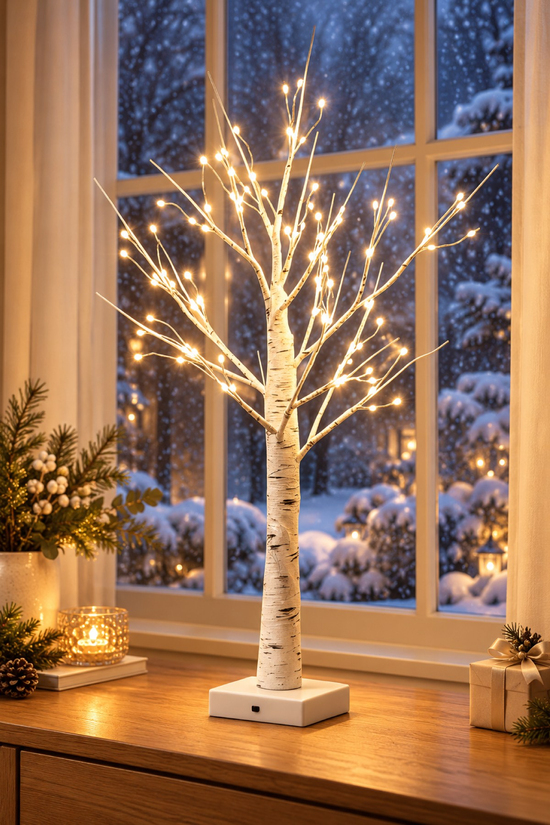Premium Collection Fiora Led Işıklı Dekoratif Ağaç 60 cm