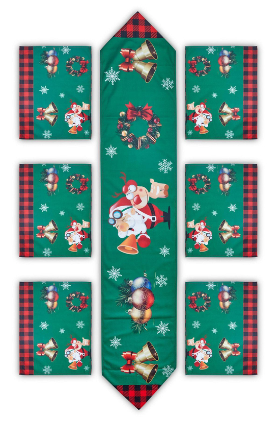 Premium Collection Runner Set 6 1 Yılbaşı Sofra Dekorasyon