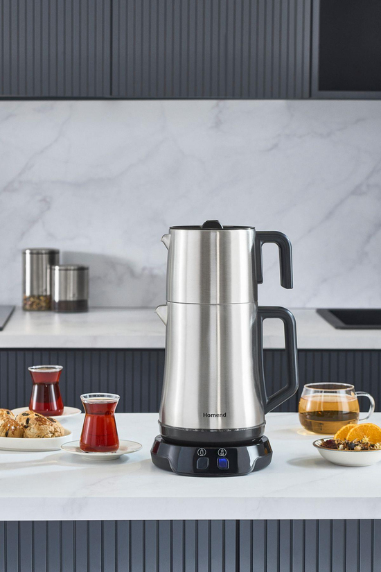 Royaltea Elegant 1775h Konuşan Çay Makinesi Inox Siyah