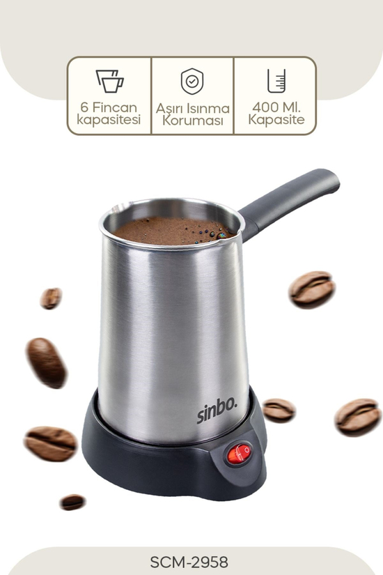Sinbo SCM-2958 Elektrikli Cezve