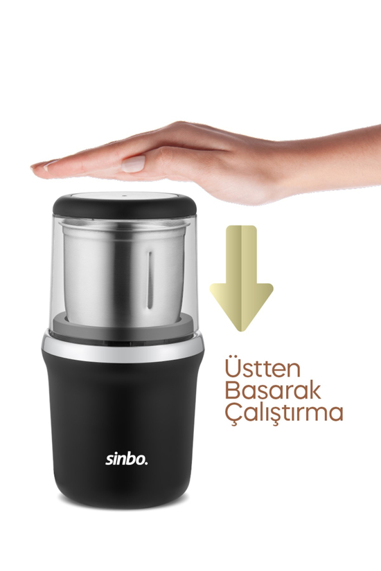 Sinbo SCM-2997 Kahve ve Baharat Öğütücü Krom