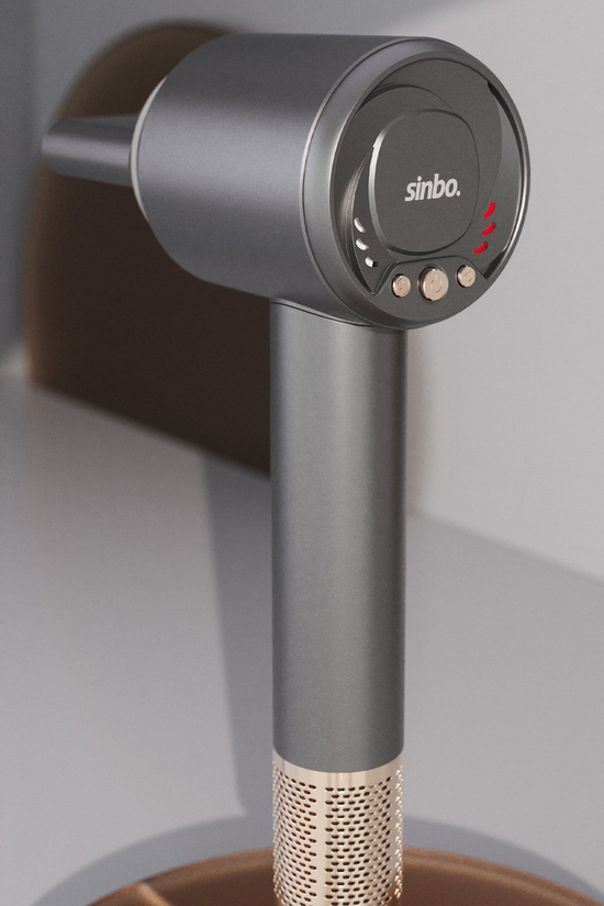 Sinbo SHD-1740 BLDC Saç Kurutma Makinesi Gri – 3 Hız, 4 Isı Ayarı, İyon Teknolojisi
