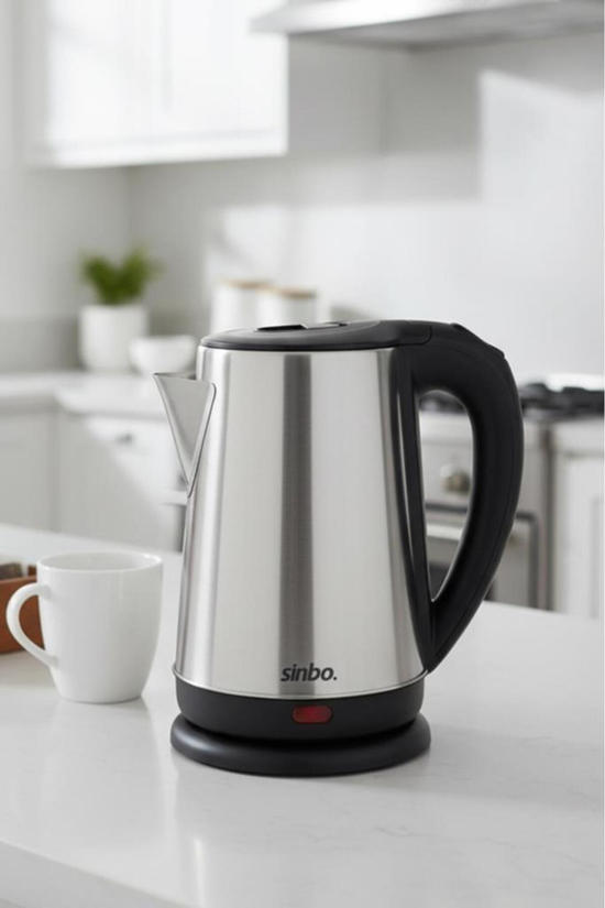 Sinbo SK-8026 1500 W 1.8 Lt Çelik Kettle Su Isıtıcı 360 Derece