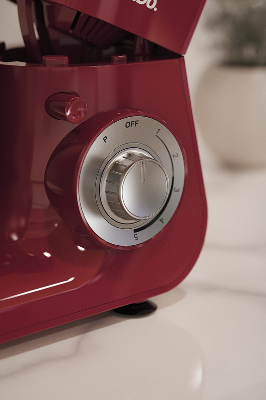 Sinbo SMX-2775 Çok Amaçlı 3ın1 Mutfak Şefi Hamur Yoğurma Kıyma Makinesi Sürahi Blender 1500w Kırmızı