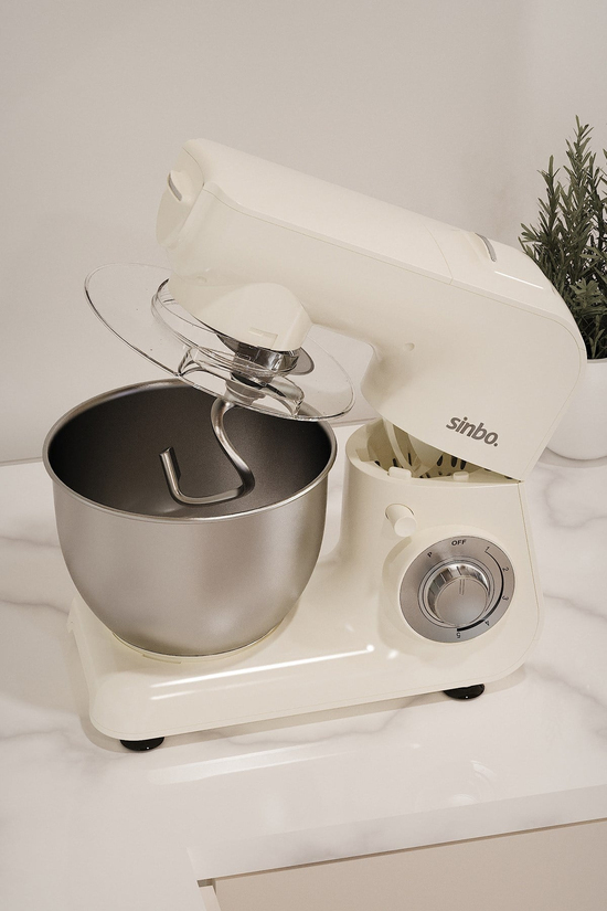 Sinbo SMX-2775 Çok Amaçlı Mutfak Şefi Krem ( Hamur - Kıyma - Blender Makinesi )
