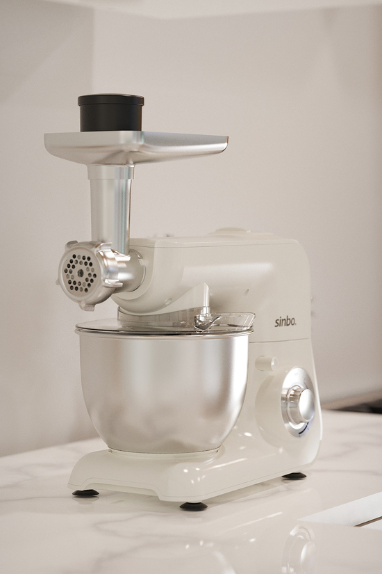 Sinbo SMX-2775 Çok Amaçlı Mutfak Şefi Krem ( Hamur - Kıyma - Blender Makinesi )