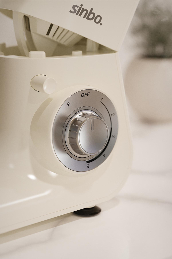 Sinbo SMX-2775 Çok Amaçlı Mutfak Şefi Krem ( Hamur - Kıyma - Blender Makinesi )