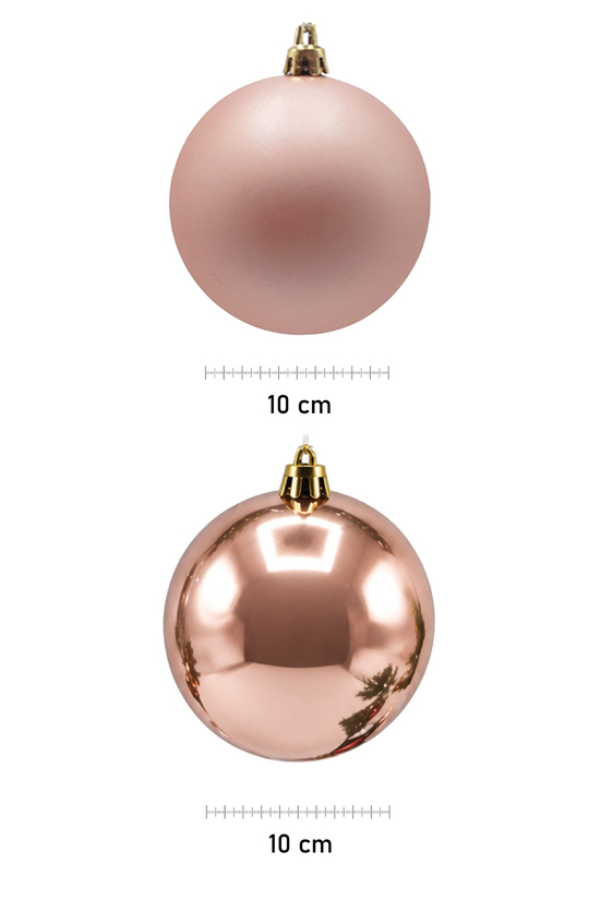 Waldern 24 Lü 10 Cm Yılbaşı Ağacı Süsü Cici Top Rose