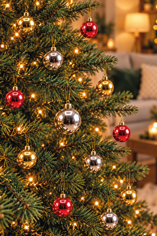 Waldern 3 Cm 72 Adet Mix Cici Top Yılbaşı Çam Ağacı Süs