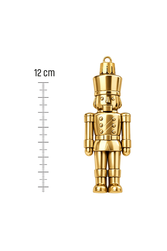 Waldern 3lü 12 cm Kurşun Asker Yılbaşı Çam Ağacı Süsü Gold