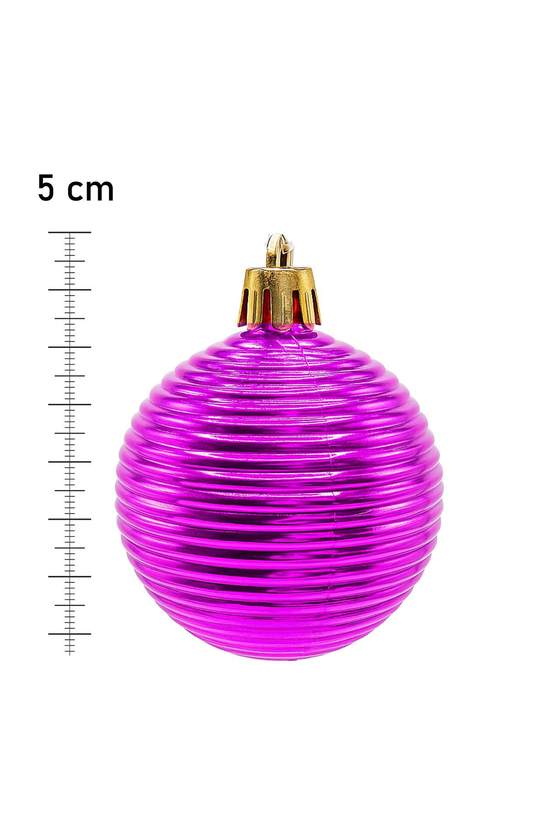 Waldern 5 cm 12li Cici Top Parlak Yılbaşı Ağaç Süsü