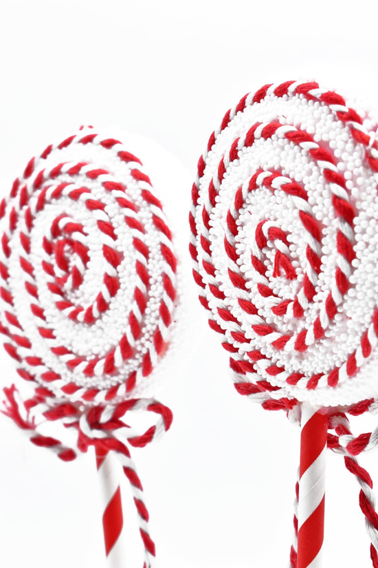Waldern Premium Collection 2'li Lolipop Süs Dekoratif Yılbaşı Süsü 27 Cm