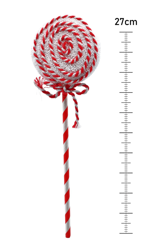 Waldern Premium Collection 2'li Lolipop Süs Dekoratif Yılbaşı Süsü 27 Cm