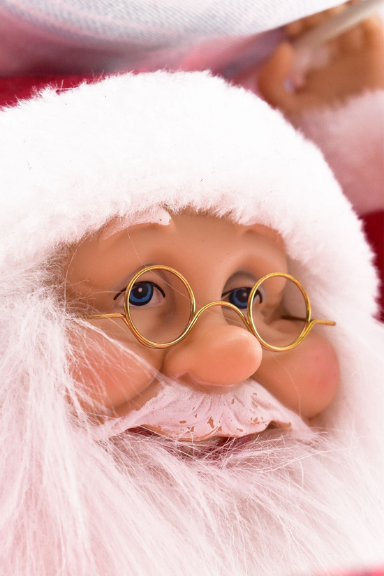 Waldern Premium Collection Müzikli Noel Babalı Hediye Kutusu Yılbaşı Dekoratif Süs