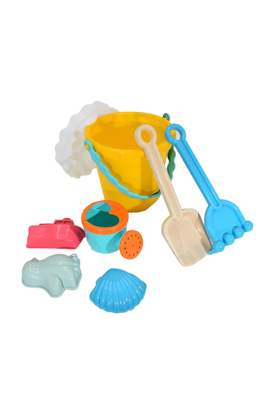 Waldern Toys Lux 24 Parça El Arabası Gemi Büyük Orta Boy Kova Kürek Takımı Plaj Kum Oyun Seti