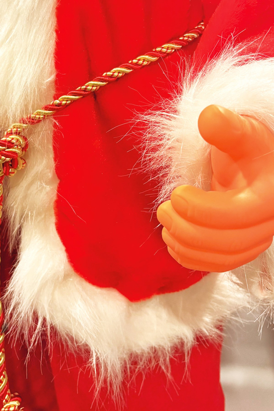 Waldern Yılbaşı 120cm Hareketli Noel Baba Şarkı Söyler Büyük Boy