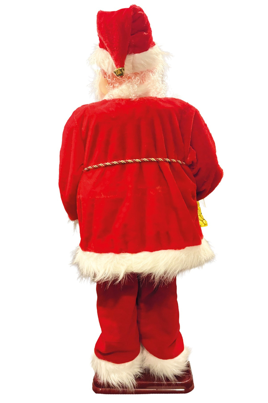 Waldern Yılbaşı 120cm Hareketli Noel Baba Şarkı Söyler Büyük Boy