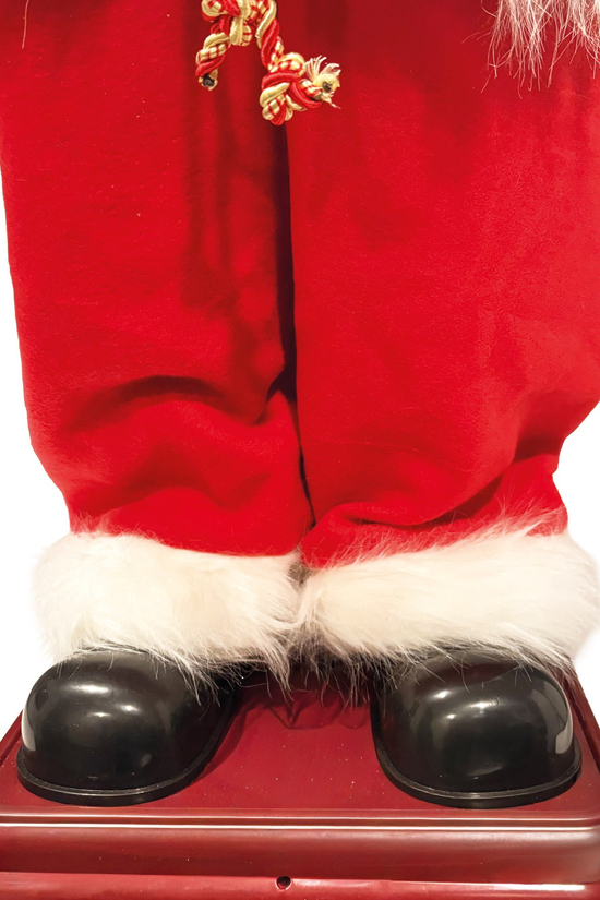 Waldern Yılbaşı 120cm Hareketli Noel Baba Şarkı Söyler Büyük Boy
