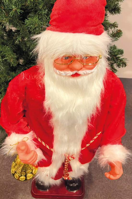 Waldern Yılbaşı 120cm Hareketli Noel Baba Şarkı Söyler Büyük Boy