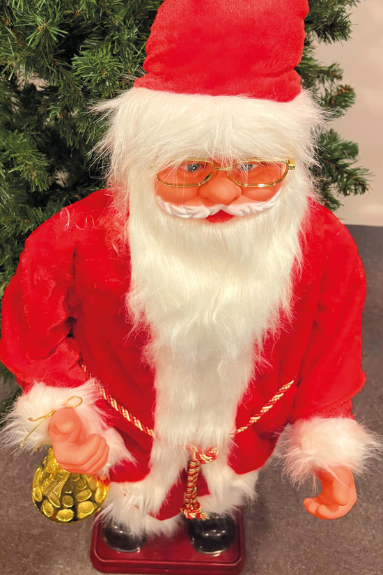 Waldern Yılbaşı 120cm Hareketli Noel Baba Şarkı Söyler Büyük Boy