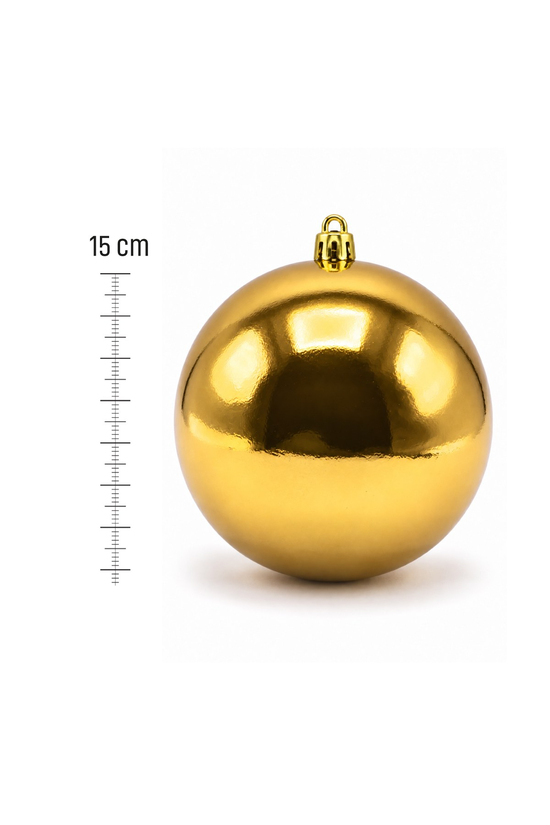 Waldern Yılbaşı Çam Ağacı Süsü Cici Top 15 cm Gold