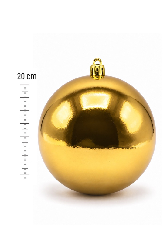 Waldern Yılbaşı Çam Ağacı Süsü Cici Top 20 cm Gold