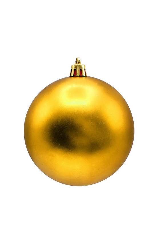 Waldern Yılbaşı Çam Ağacı Süsü Gold 8 Cm Mat 6lı Cici Top