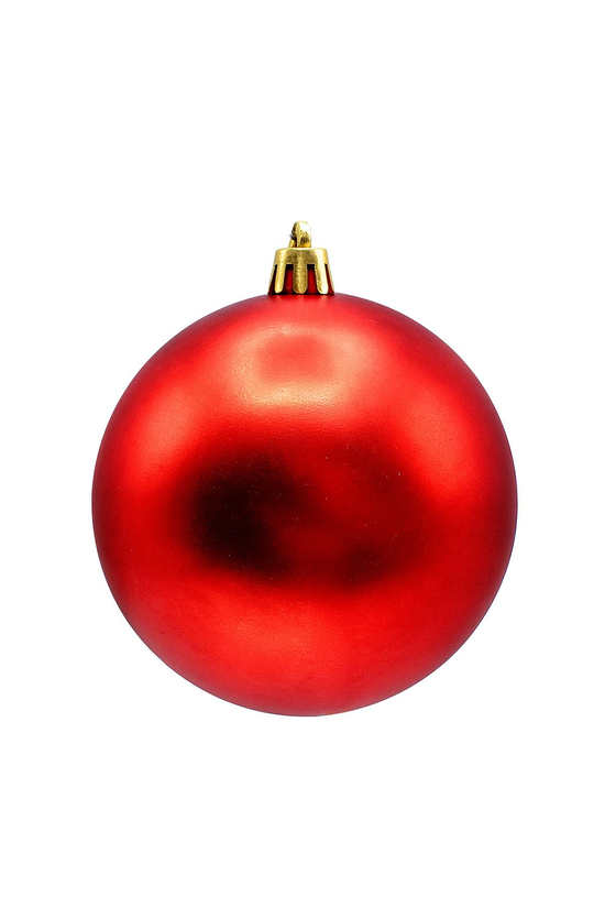 Waldern Yılbaşı Çam Ağacı Süsü Kırmızı 8 Cm Mat 6lı Cici Top