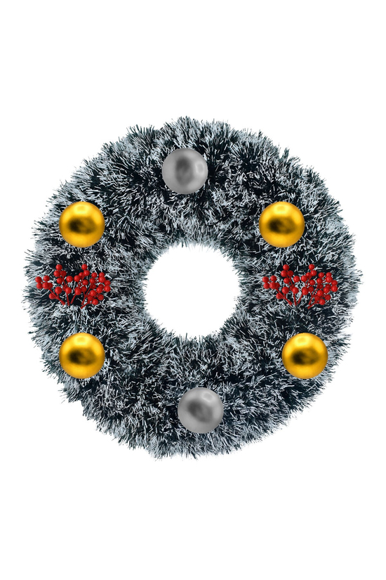 Waldern Yılbaşı Kapı Süsü 45 cm Dekoratif Yılbaşı Süsü