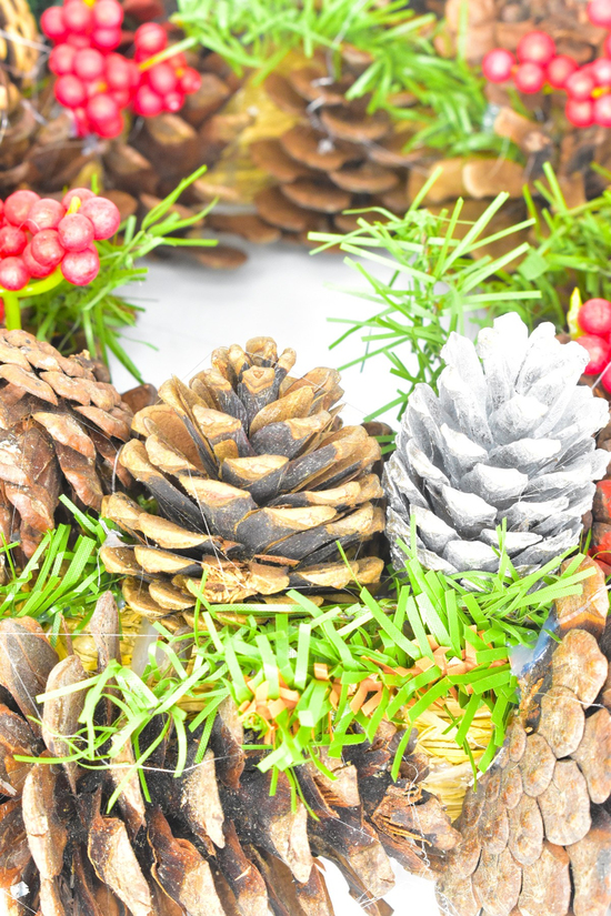 Waldern Yılbaşı Kapı Süsü Kapı Çelengi Doğal Kapı Süsü Yılbaşı Dekorasyon