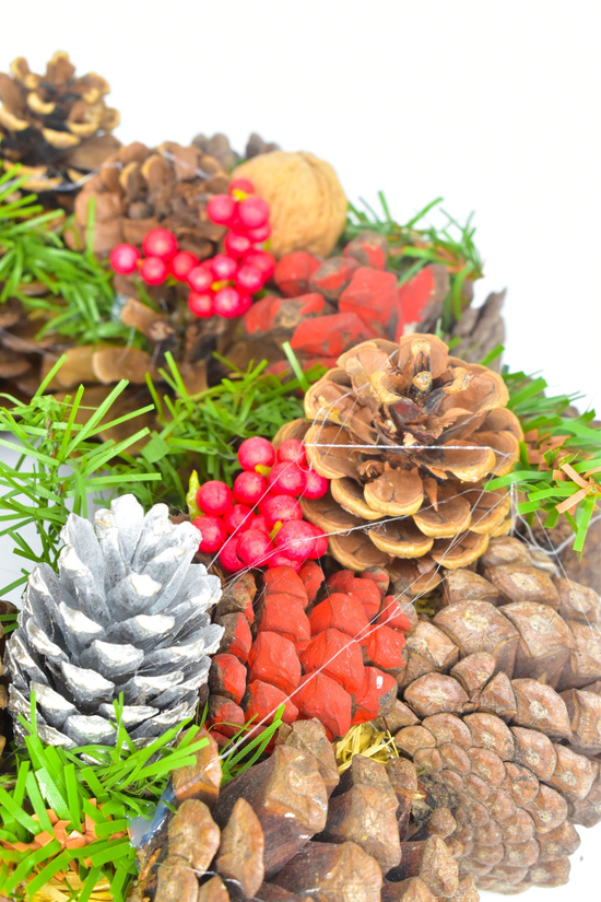 Waldern Yılbaşı Kapı Süsü Kapı Çelengi Doğal Kapı Süsü Yılbaşı Dekorasyon