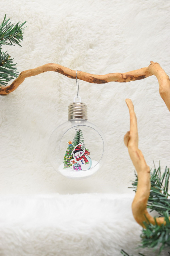 Yılbaşı Ağaç Santa Claus Işıklı Ampul Süs