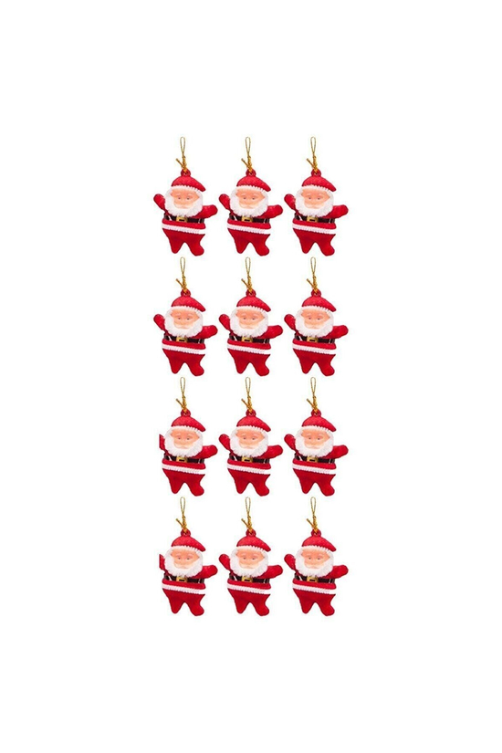 Yılbaşı Çam Ağacı Süsü Noel Baba 6'lı 6,5cm