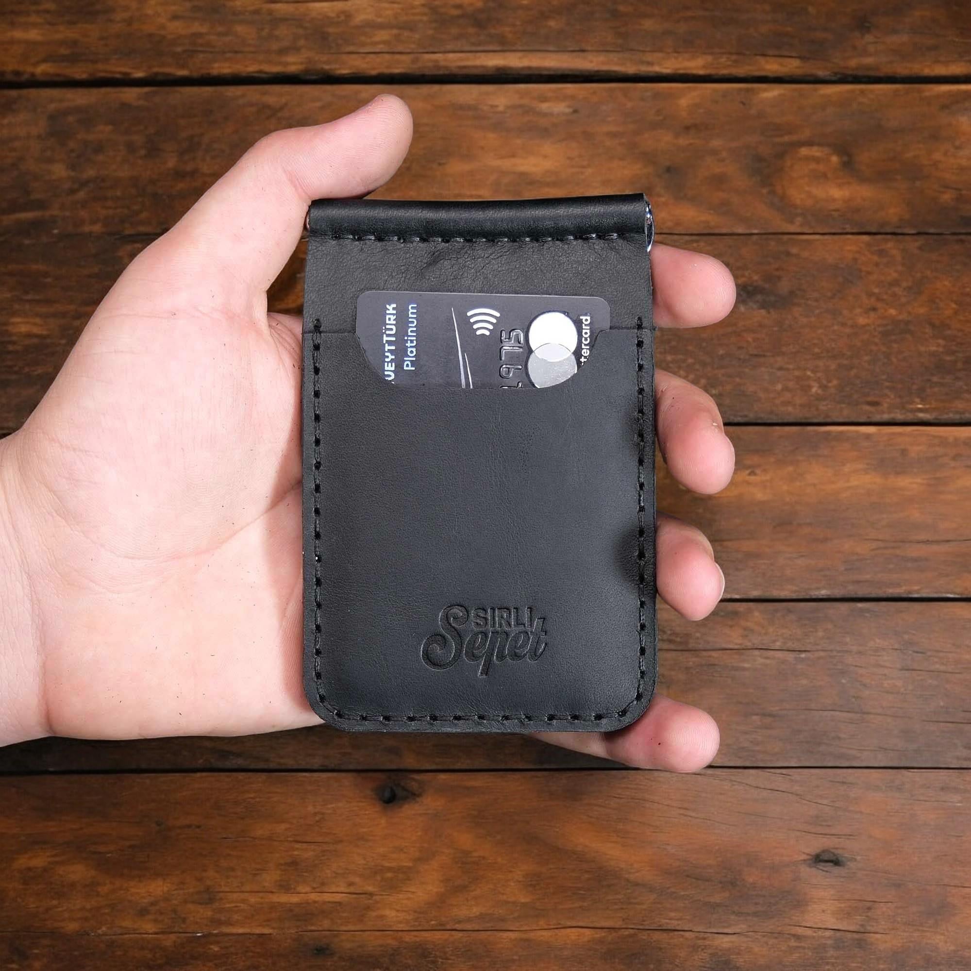 4 Cepli Para Tutma Aparatlı Deri Erkek Kartlık