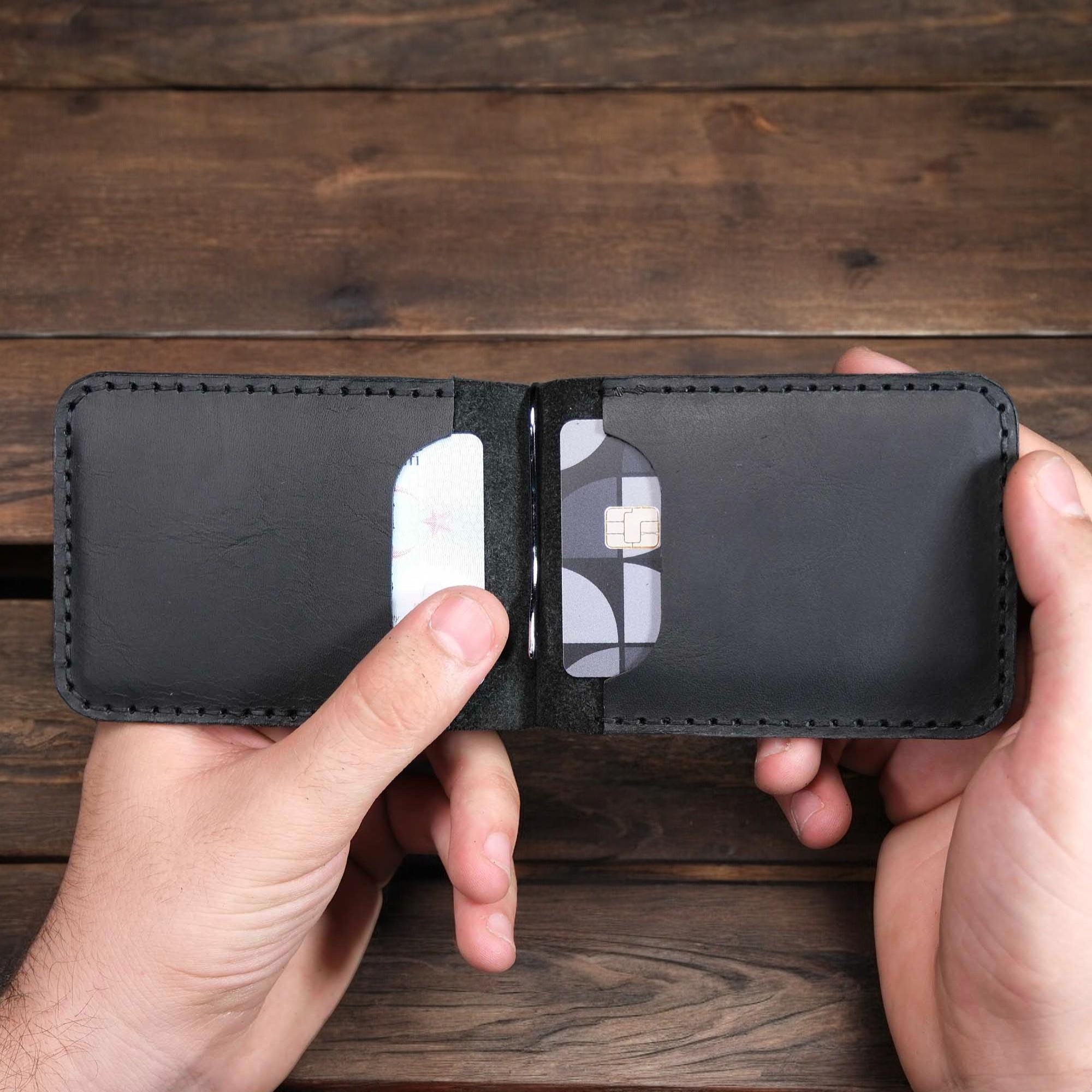 4 Cepli Para Tutma Aparatlı Deri Erkek Kartlık