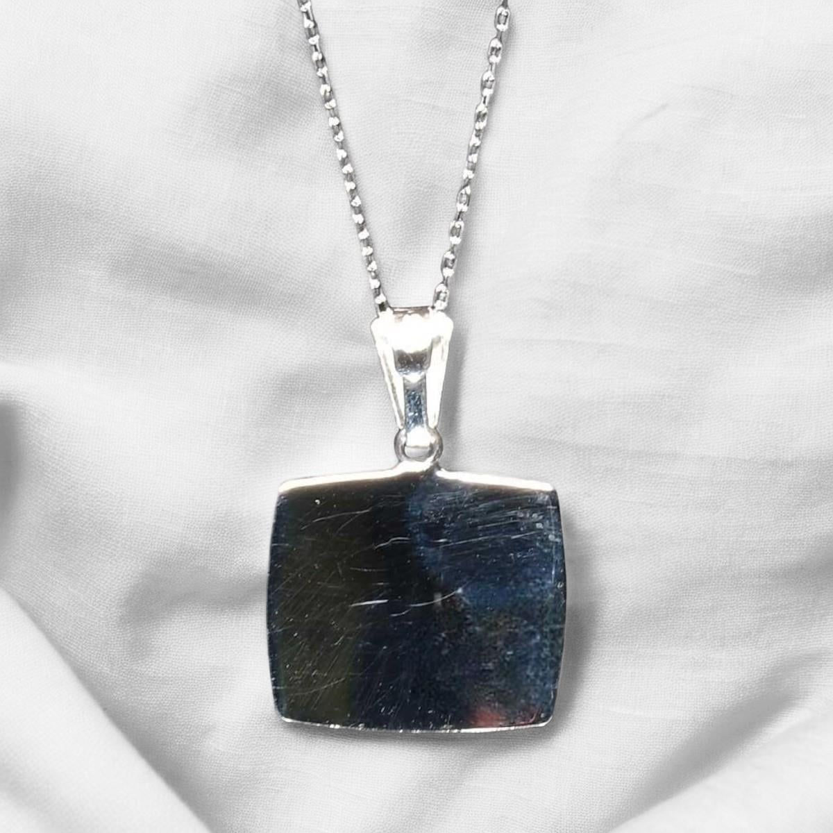 925 Ayar Gümüş Ayetel Kürsi Yazılı Kolye