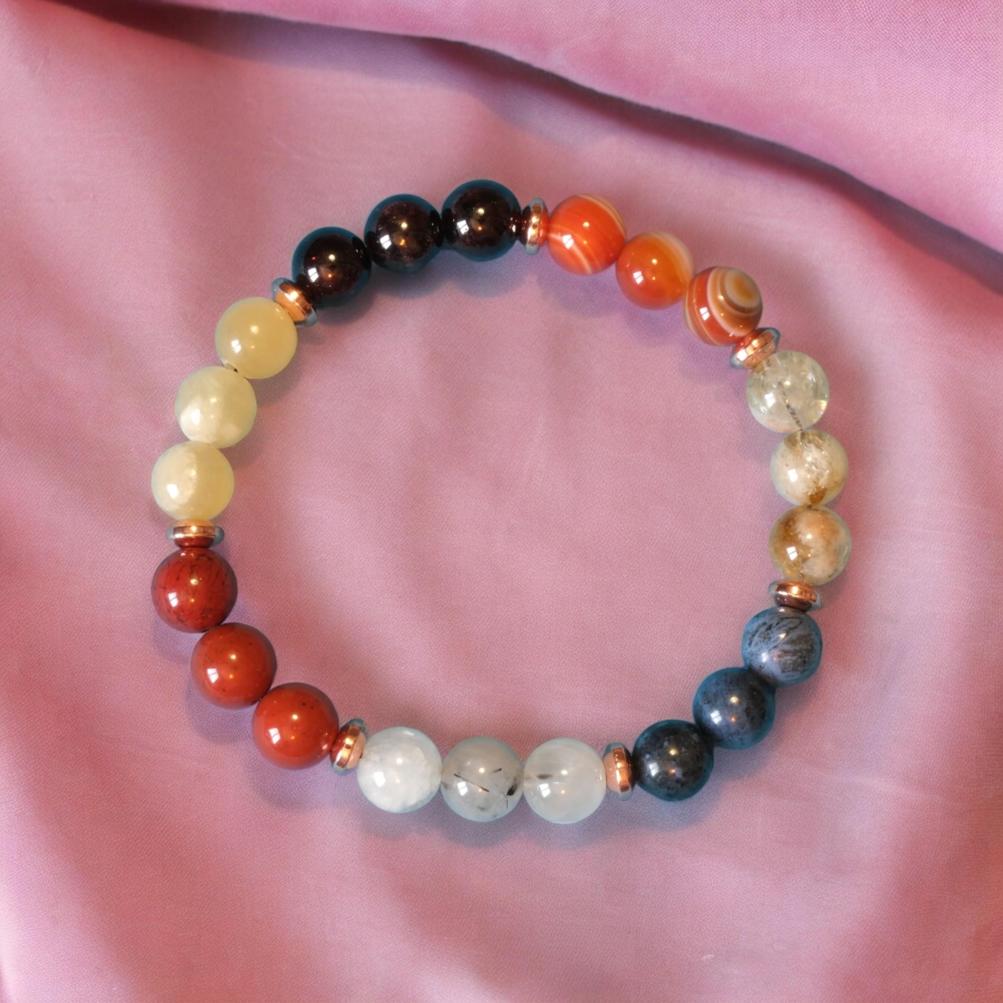 ASLAN Burcuna Özel Doğal Taş Bileklik