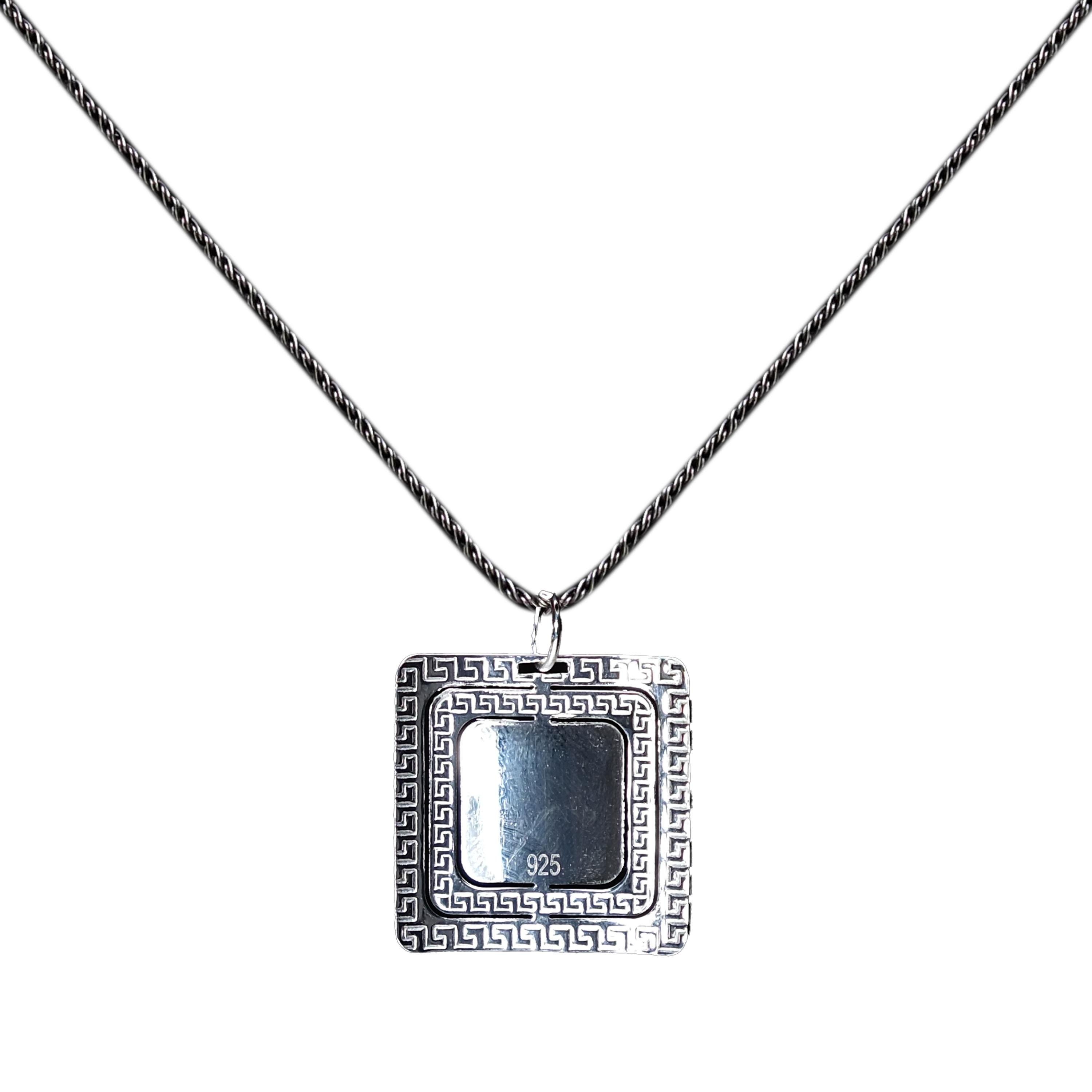 Ayet-el Kürsi Yazılı Kitap Tasarım 925 Ayar Gümüş Kolye